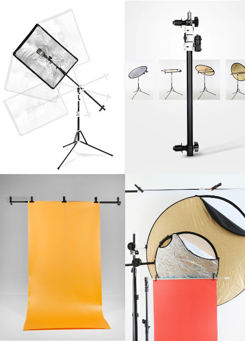 Компактний набір для фото- та відеозйомки: стійка, кріплення, парасолька, лампа Вишгород - зображення 4