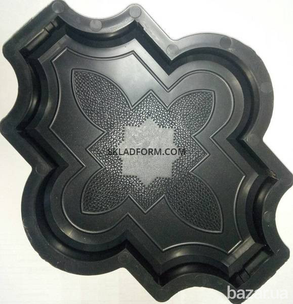 Формы для тротуарной плитки Клевер узорный 2,5 см Дніпро - зображення 1