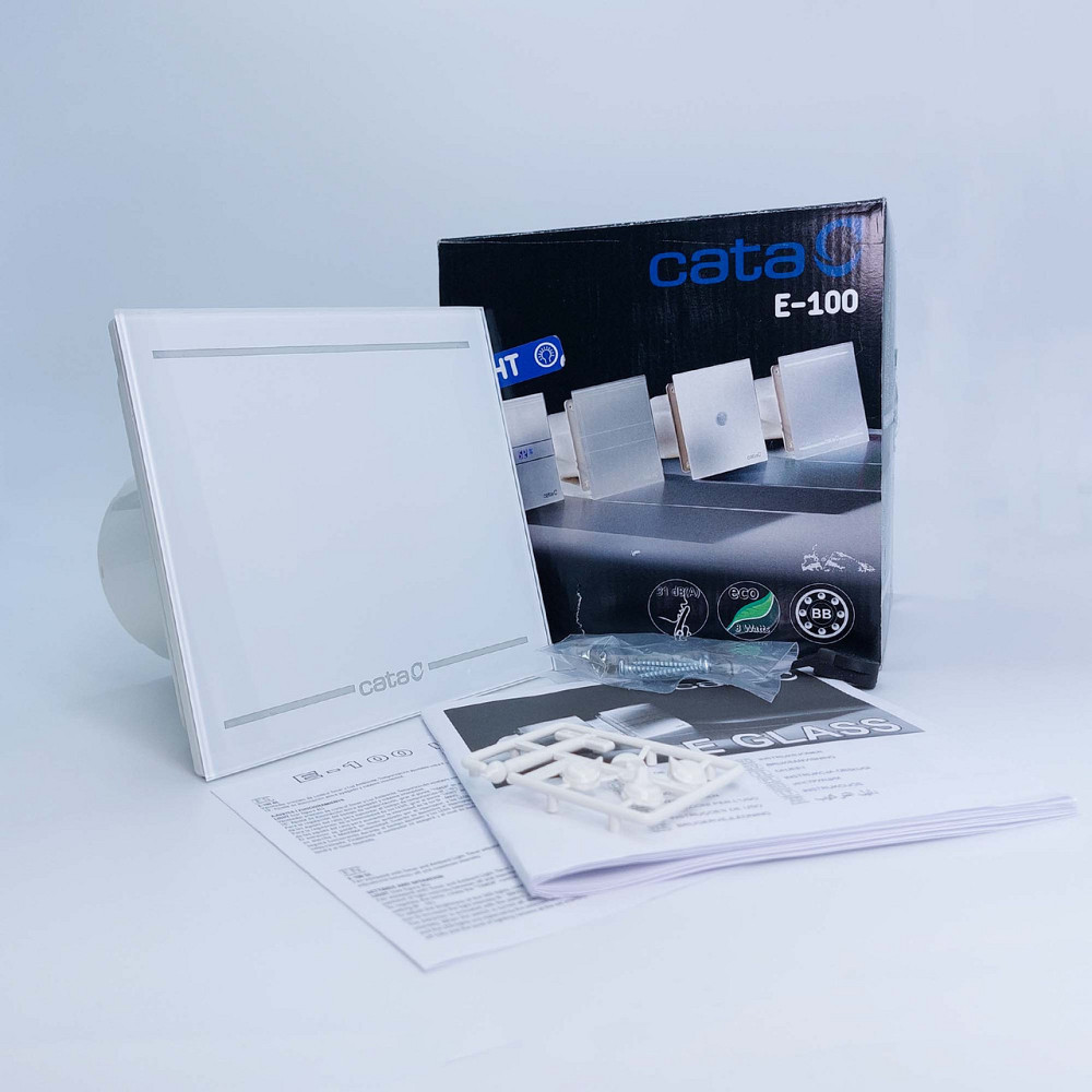 Вытяжной вентилятор CATA E-150 GT TIMER WHITE (00902100) для ванной комнаты Київ - зображення 7