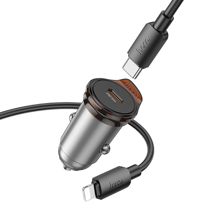 АЗУ Hoco NZ16 Rigorous PD30W (1USB-C) + кабель Type-C to Lightning Херсон - зображення 5