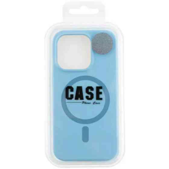 DM Чохол Silicone Case Thin Circle with MagSafe для iPhone 15 Pro Max Sapphire Blue Харьков