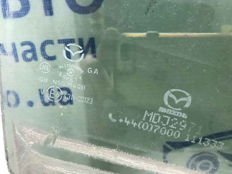 Стекло двери заднее правое Mazda 6 GJ 2.2 DIESEL 2012 (б/у) Киев - изображение 3