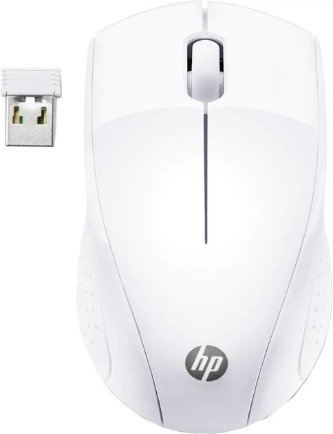 Мышь компьютерная безпроводная HP 220 Snow White 7KX12AA белая Київ - зображення 1