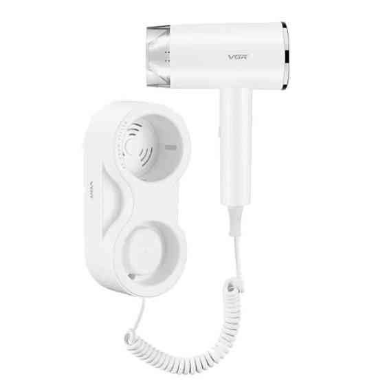 Фен настенный VGR V-407 WHITE 1600 Вт белый Київ