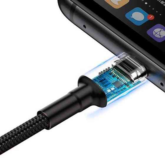 Дата кабель Baseus Cafule QC Double-Sided Blind Interpolation USB to Type-C 40W (1m) (CATKLF-PG) Херсон