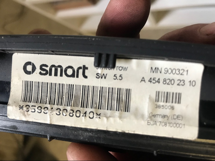 Б/у панель управления, переключатели Smart Forfour, A4548202310, MN900321 Кропивницький - зображення 2