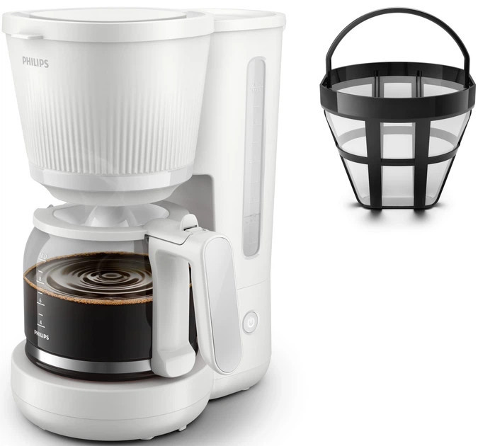 Кофеварка капельная Philips Series 3000 HD7411/00 1080 Вт белая Київ - зображення 2