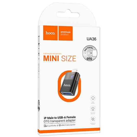 Переходник Hoco UA36 Lightning male to USB female Херсон