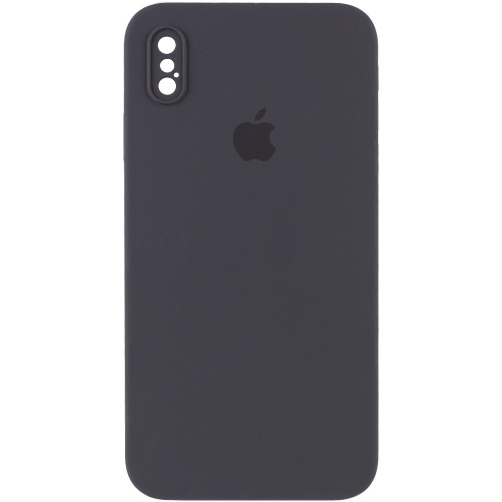 Чехол Silicone Case Square Full Camera Protective (AA) для Apple iPhone X / XS (5.8") Херсон - зображення 4