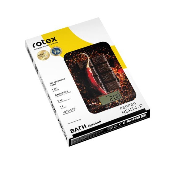 Весы кухонные Rotex Pepper RSK14-P-Pepper 5 кг Київ - зображення 5