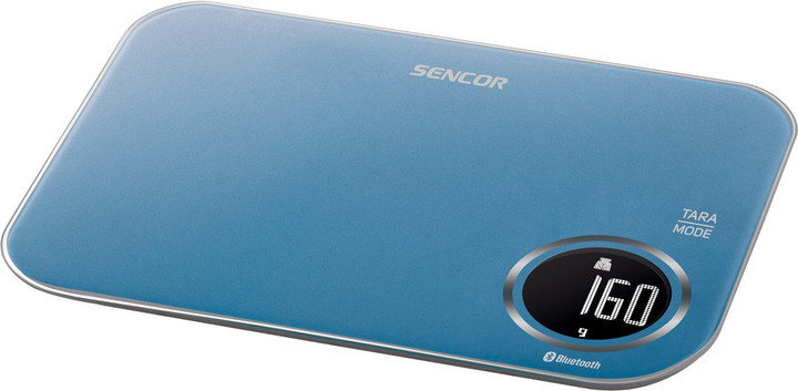 Весы кухонные Sencor SKS7072BL 5 кг голубые Київ - зображення 4