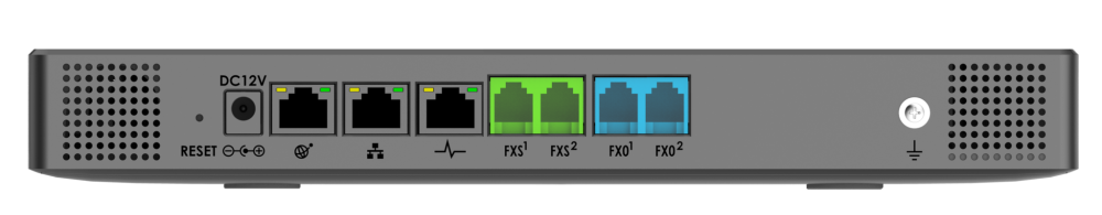 Grandstream UCM6302, ip атс, до 1000 абонентов/150 одновременных вызовов, 2хFXS, 2xFXO, 1xWAN, 1xLAN Київ - зображення 1