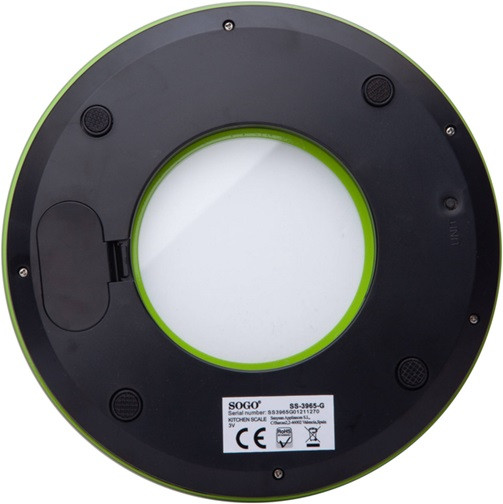 Весы кухонные SOGO SS-3965-G 5 кг зеленые Київ - зображення 3