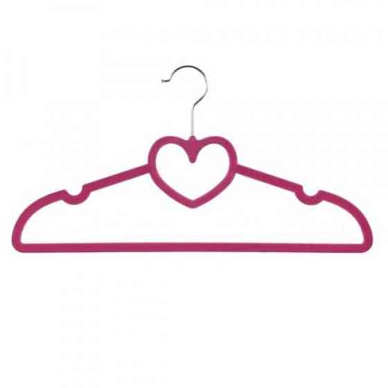Вішалка велюрова Stenson Серце R-85331 10 шт/уп 40 см Киев