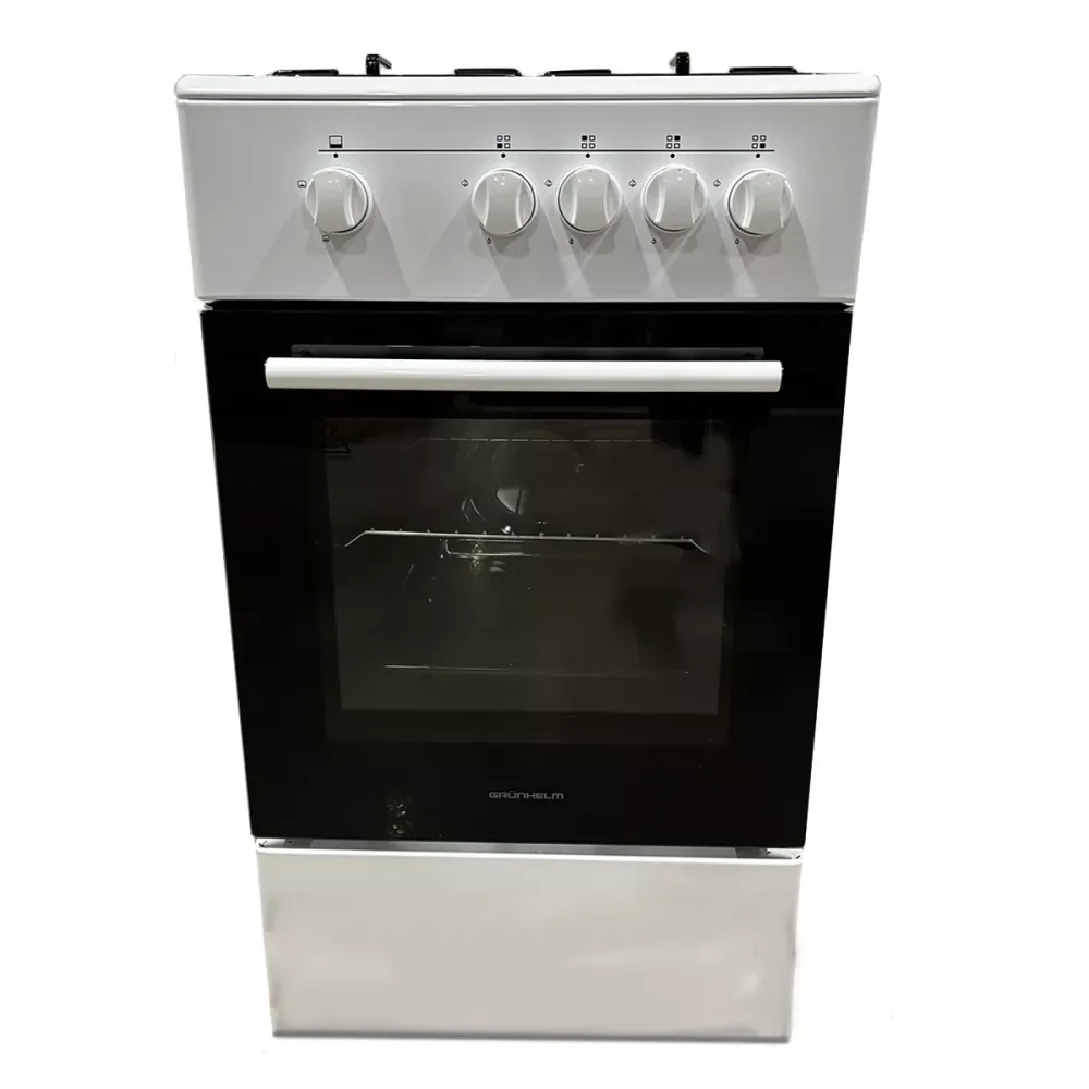 Плита кухонная газовая Grunhelm G4F5600W (50 см) 4 конфорки газконтроль духовка 127334 Київ - зображення 4