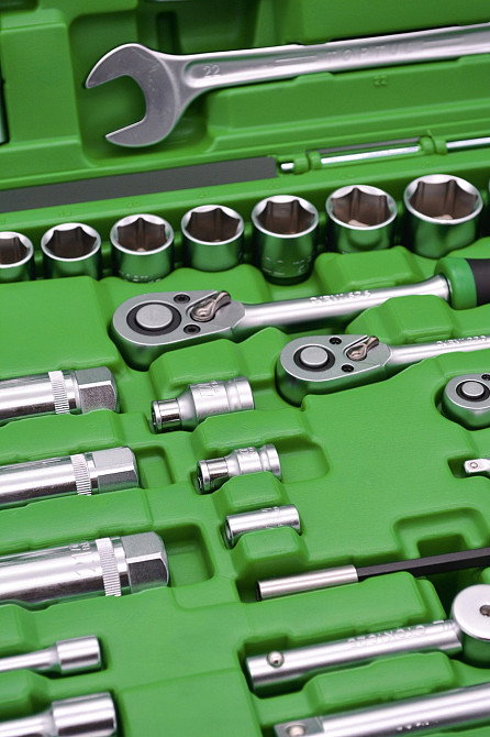Профессиональный набор инструмента 1/4", 3/8", 1/2" 216ед. TOPTUL GCAI216R Харків - зображення 3