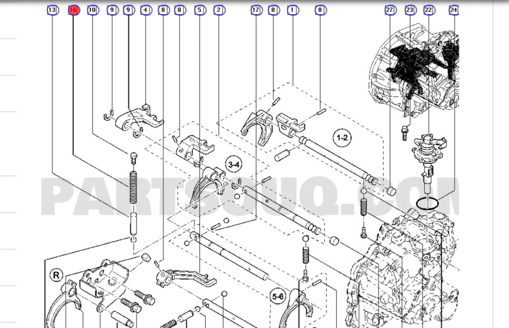 Бу пружина фиксатора штока вилки КПП Renault 8200169709, 8200173588 Кропивницький - зображення 2