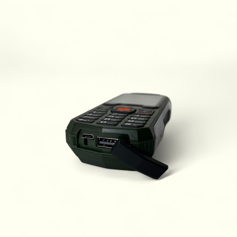 Кнопочный мобильный телефон на 4 сим карты AIEK Hope K31 Green Київ - зображення 4