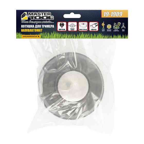 Катушка для триммера MASTERTOOL PROFI полуавтоматическая M10х1.25 FLH металлическая пятка легкая заг Харків