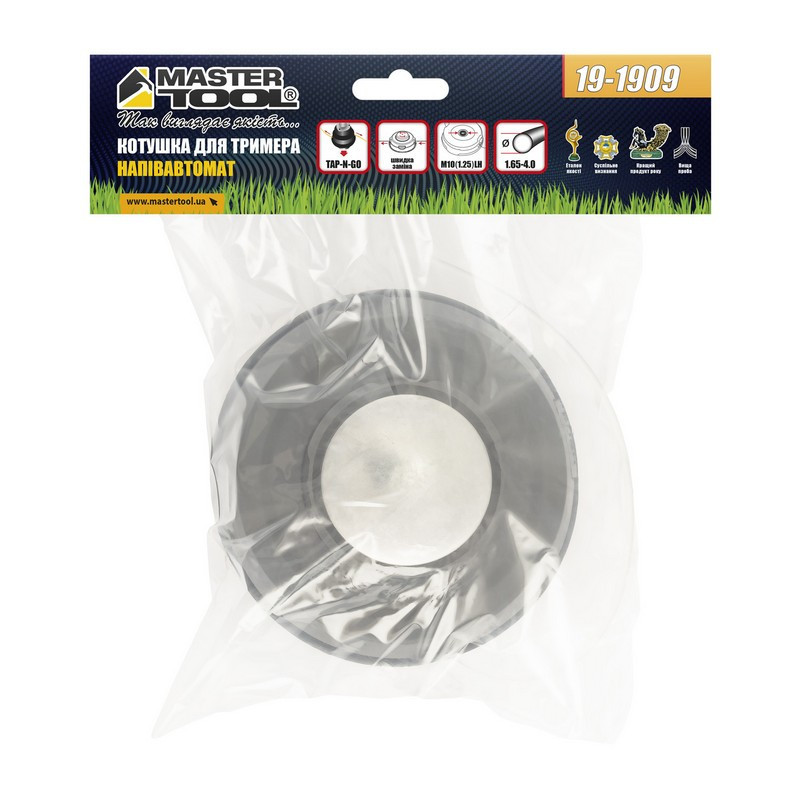 Катушка для триммера MASTERTOOL PROFI полуавтоматическая M10х1.25 FLH металлическая пятка легкая заг Харків - зображення 3