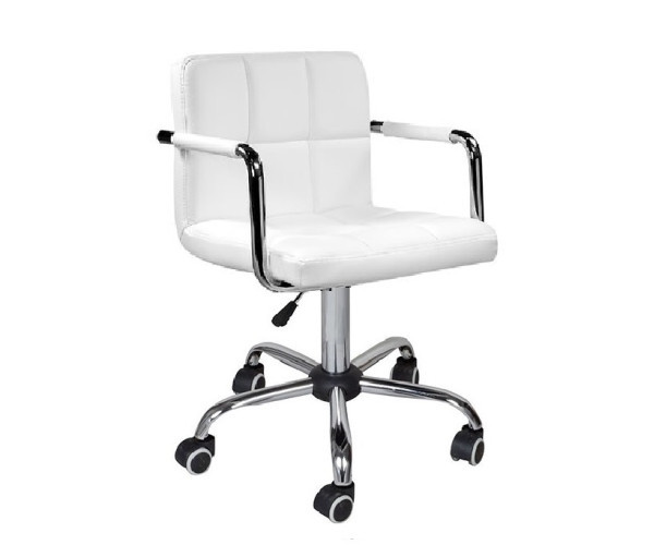 Крісло Артур К на колесах біле Дніпро - зображення 1