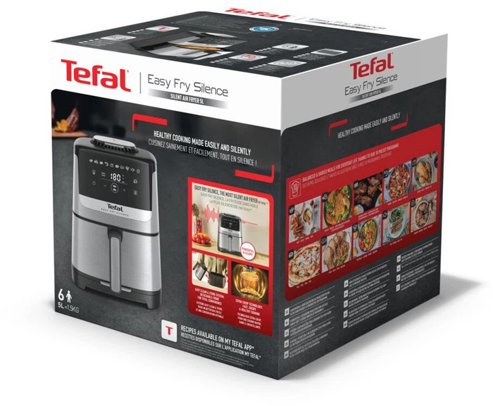 Мультипечь Tefal Tefal Easy Fry Silence EY552DE0 1670 Вт серебристая Київ - зображення 6