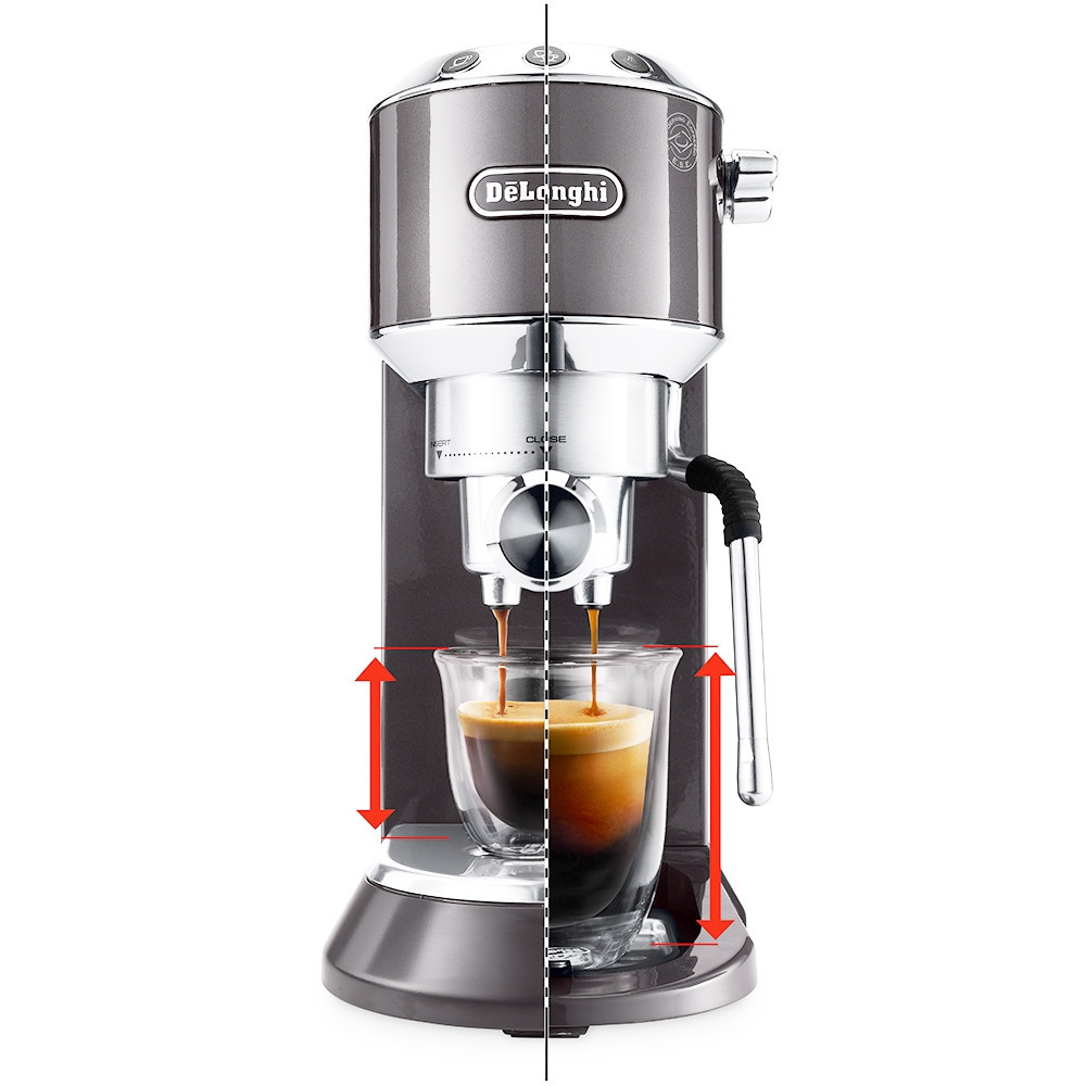 Кофеварка DeLonghi DediСa Arte EС-885-GY 15 бар серебристая Киев - изображение 4