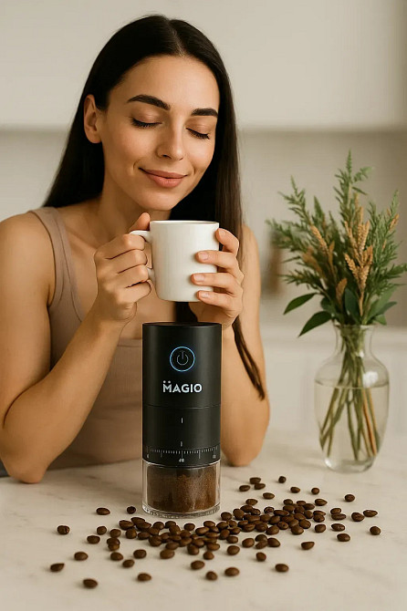 Кофемолка Magio MG-198 13 Вт черная Киев - изображение 2