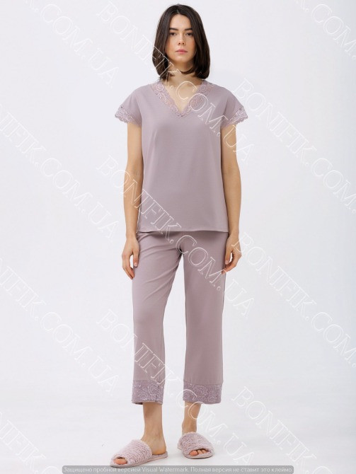 Женская пижама с кружевом "Amalia" (16158) (арт. 1724) Кривий Ріг - зображення 1