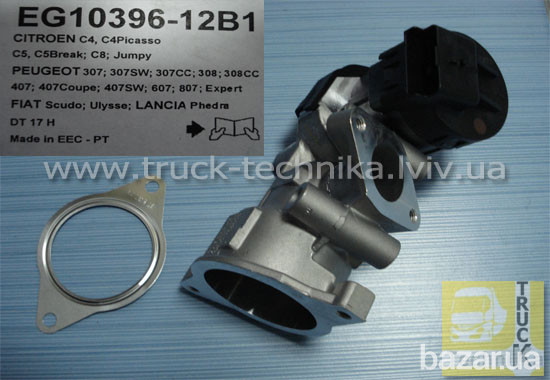 Клапан EGR, Fiat; Peugeot; Citroen; Ford; Volvo 71793404, 9681825280, 9656612380, 161831, 1618GZ Львів - зображення 4