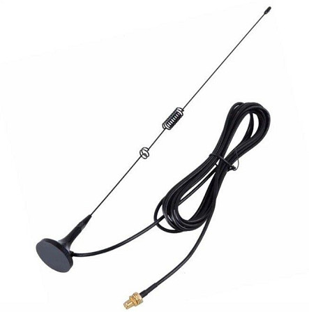Антенна Nagoya 136-174MHz/400-520MHz 3dBi, до 25W, RG174 3 м SMA-female, на магните Дніпро - зображення 1