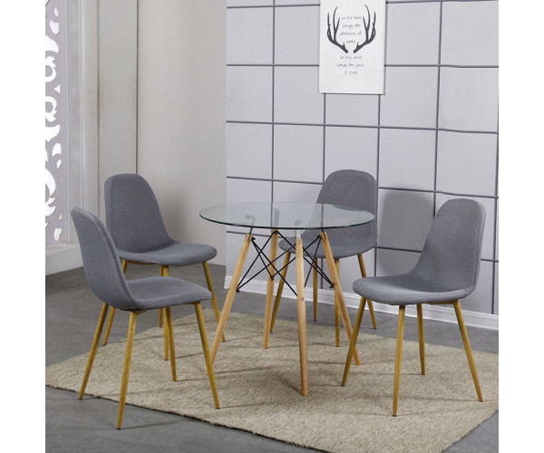 Стіл Імз Eames скляний круглий д. 80 см Дніпро - зображення 4