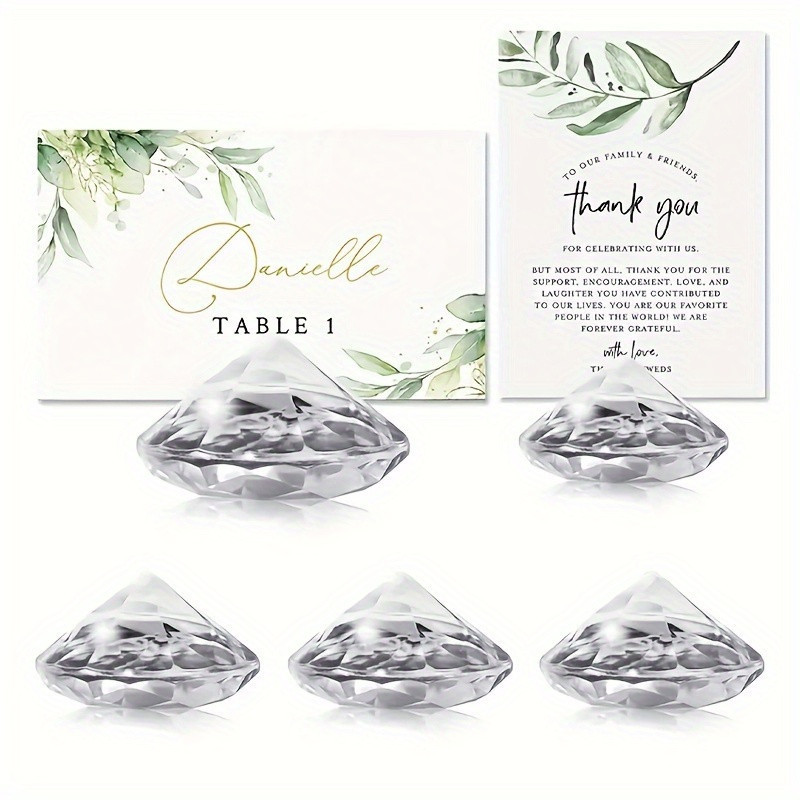 Подставка для меню, посадочной карточки или ценников Кристаллы Leeseph 6шт Одесса - изображение 3