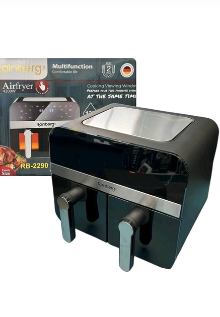 🔥 Аерогриль, мультипіч, фритюрниця, 2 контейнери Rainberg RB-2290 – Здорове приготування без олії! Одеса - зображення 2