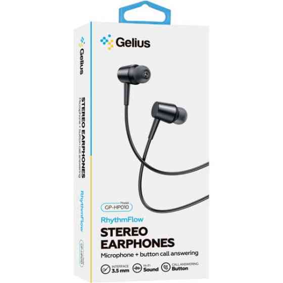 Навушники Gelius RhythmFlow GP-HP010 Black (Код товару:42668) Харків