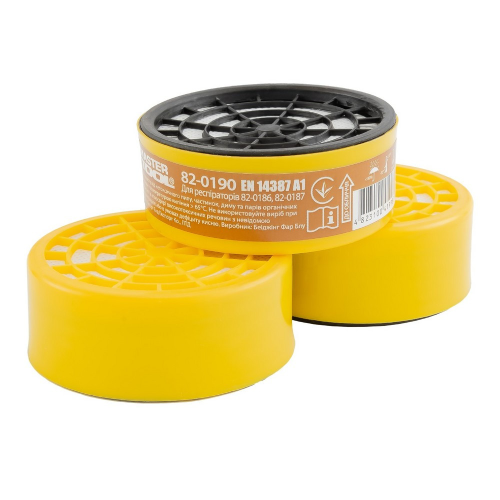 Фильтр сменный противогазовый MASTERTOOL EN 14387 A1 набор 6 шт 82-0190 Харків - зображення 1