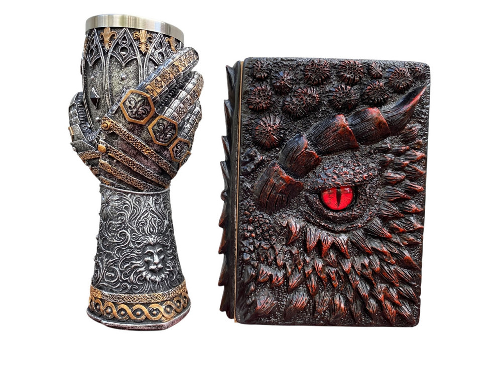 Подарочный набор Бокал 3 Рука с Левом и Блокнот 3 «Око Пламинного Дракона» Київ - зображення 3