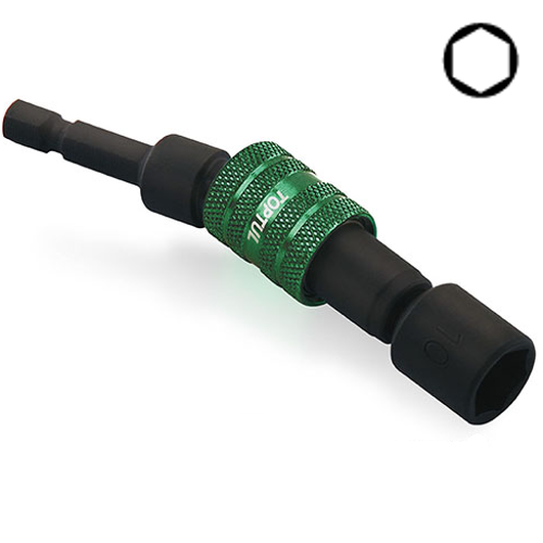 Головка торцевая для шуруповерта TOPTUL 10мм L=87мм с шарниром магнитная BEBA0810 Харків - зображення 1