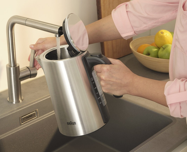 Электрочайник Braun WK 5205 BK 1.7 л серебристый Киев - изображение 5