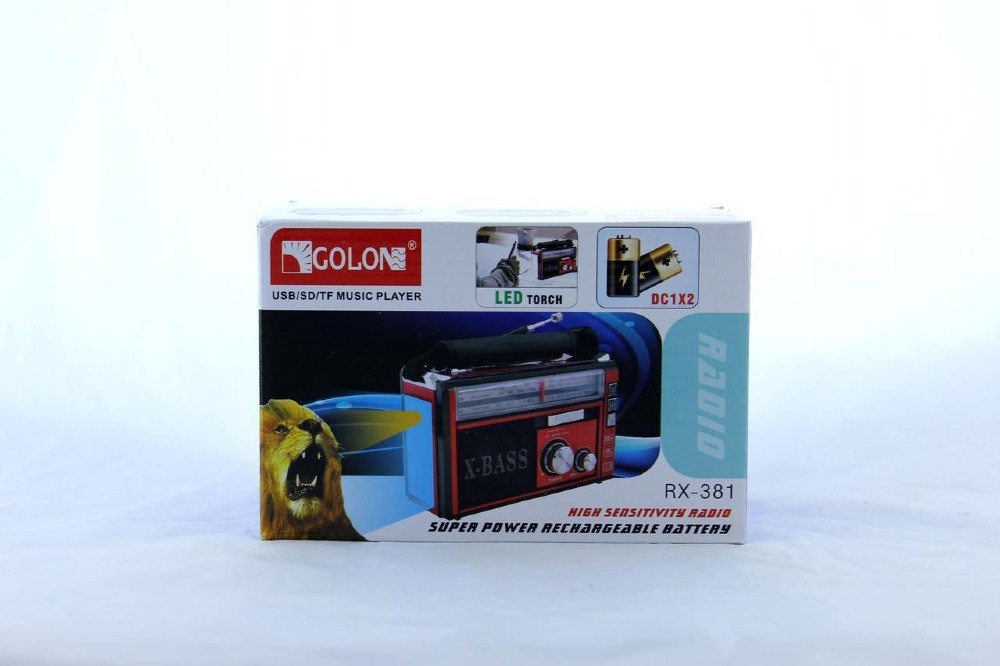 Радіоприймач GOLON RX-382 з MP3, USB + ліхтарик Одесса - изображение 4