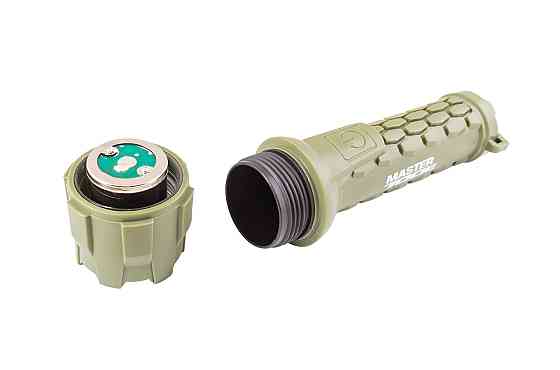 Фонарь водонепроницаемый MASTERTOOL 180х55 мм CREE LED IP66 2xAA PP+PVC 94-0802 Харків