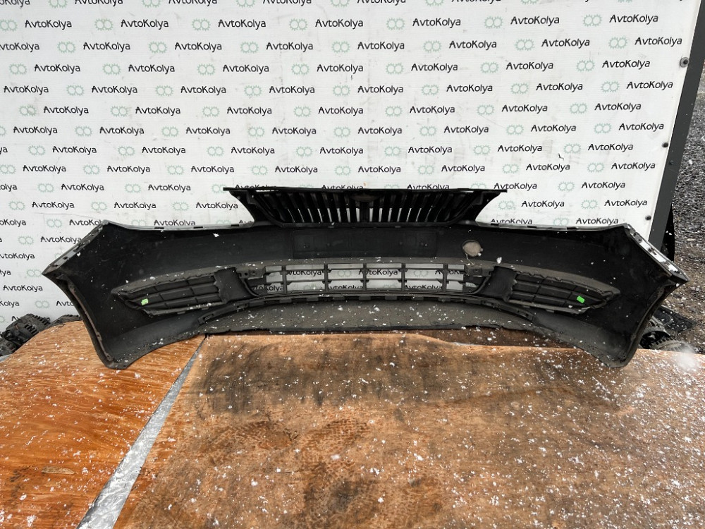 Бампер передний Skoda Fabia II 2010-2015 (универсал) Ковель - зображення 5