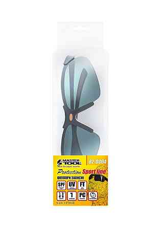 Очки открытые MASTERTOOL SPORTLINE GREY защита от царапин ANTI-SCRATCH мягкий носоупор противоскольз Харьков
