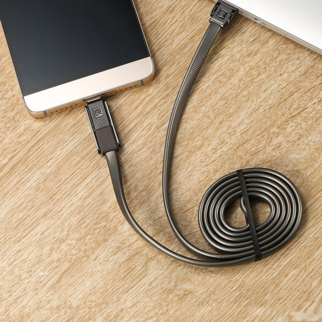 Combo 3-in-1 кабель Lightning/microUSB/Type-C USB, 1м tarnish Gplex RC-070th Remax 370101 Київ - зображення 3