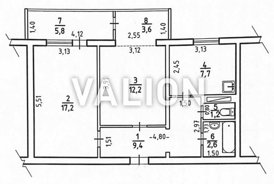 продажа 2-к квартира Киев, Соломенский, 65000 $ Київ - зображення 9