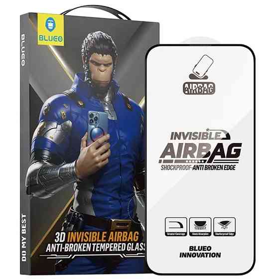 Уценка Защитное 3D стекло Blueo Invisible Airbag для Apple iPhone 17 Pro Max /16 Pro Max /18 Pro Max Херсон