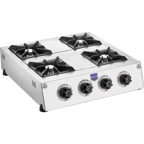 Газова плита Remta ME22 4х-конфорочна для кафе Київ - зображення 1