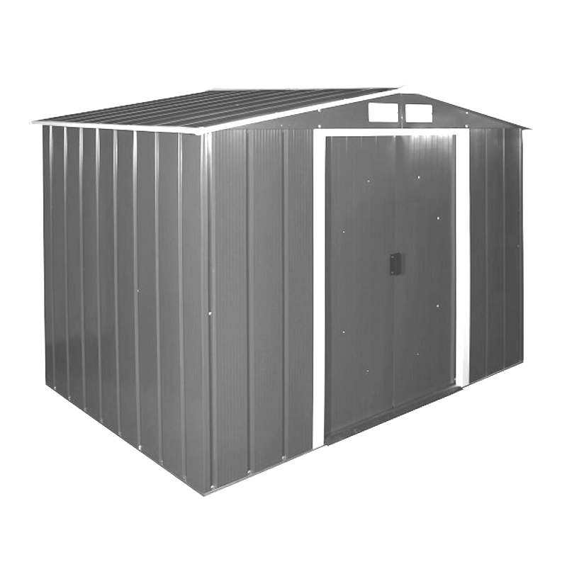 Сарай металлический ECO 320x241x196 см серый с белым Киев - изображение 1