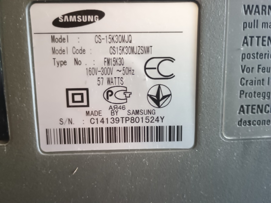 Телевізор Samsung CS-15K30MJQ з цифровою приставкою Trimax Прилуки - зображення 3