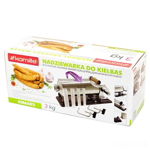 Шприц колбасный Kamille горизонтальный на 3 кг (КМ 6502) Одеса - зображення 6